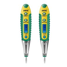 ANENG VD700 2pcs Allarme sonoro e luminoso Sensore display digitale senza contatto Penna test multifunzione (giallo verde)
