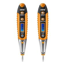 ANENG VD700 2pcs Allarme sonoro e luminoso Sensore display digitale senza contatto Penna test multifunzione (nero giallo)