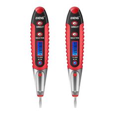 ANENG VD700 2pcs Allarme sonoro e luminoso Sensore display digitale senza contatto Penna test multifunzione (nero rosso)