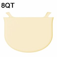 Fodere per pentola a cottura lenta in silicone da 8 QT Fodere riutilizzabili per pentole di coccio a prova di perdite (giallo)