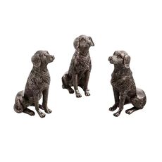 3 pz/set Piedini per vasi di fiori Stand Vasi per piante in resina a forma di animale Riser Pad (Cane)