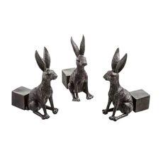 3 pz/set Piedini per vasi di fiori Stand Vasi per piante in resina a forma di animale Riser Pad (Coniglio)