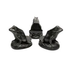 3 pz/set Piedini per vasi di fiori Supporto per vasi per piante in resina a forma di animale Riser Pad (rana)