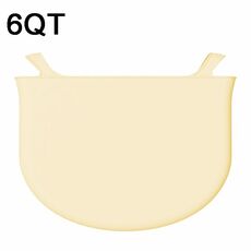 Fodere per pentola a cottura lenta in silicone da 6 QT Fodere riutilizzabili per pentole di coccio a prova di perdite (giallo)