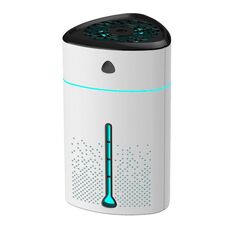 Silenzioso USB plug-in agli ioni d'argento purificante umidificatore domestico luce notturna atomizzatore, colore: bianco