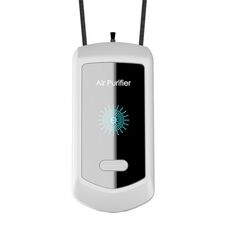 Purificatore d'aria da 120 milioni di ioni negativi Mini purificatore da appendere al collo (bianco)