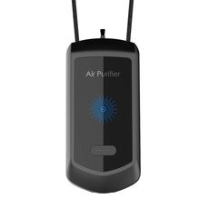 Purificatore d'aria da 120 milioni di ioni negativi Mini purificatore da appendere al collo (nero)