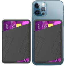 Custodia per carte adesiva in silicone AhaStyle PT133-C (nera)