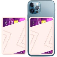 Custodia per carte adesiva in silicone AhaStyle PT133-C (rosa)