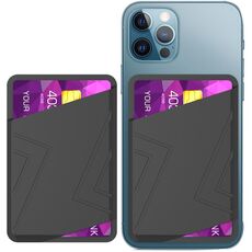 Custodia per carte adesiva in silicone AhaStyle PT133-C-S (nera)