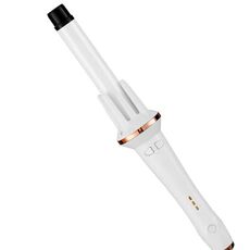 Ferro arricciacapelli automatico con rivestimento in smalto ceramico rotante bidirezionale per la cura dei capelli, spina: spina UK bianca