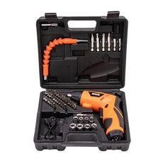 HILDA 47 pezzi / set mini cacciavite multifunzione agli ioni di litio (arancione)