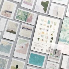 50 pezzi/pacco adesivi per manuale piccoli adesivi freschi materiale per diario fai da te, stile: elogio della gioventù