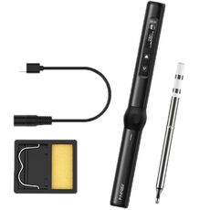 FNIRSI Mini stazione di saldatura Display digitale Saldatore intelligente a temperatura costante, Colore: nero Standard BC2