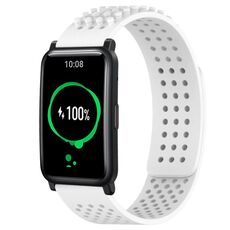 For Honor Watch ES Cinturino in silicone traspirante con punti 3D da 20 mm (bianco)