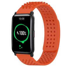 For Honor Watch ES Cinturino in silicone traspirante con punti 3D da 20 mm (arancione)