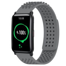 For Honor Watch ES Cinturino in silicone traspirante con punti 3D da 20 mm (grigio)