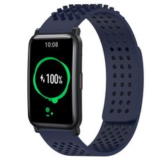 For Honor Watch ES Cinturino in silicone traspirante con punti 3D da 20 mm (blu notte)