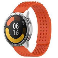 Per Xiaomi MI Watch Color 2 Fori da 22 mm Cinturino in silicone traspirante con punti 3D (arancione)