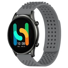 Per Xiaomi Haylou RT2 LS10 cinturino in silicone traspirante con fori da 22 mm (grigio)