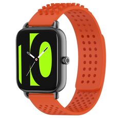 Per Xiaomi Haylou RS4 LS12 cinturino in silicone traspirante con punti 3D con fori da 22 mm (arancione)