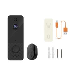T8 720P Wireless Wifi Videocitofono remoto Campanello Citofono Visione notturna a infrarossi Riconoscimento AI Campanello, Specifiche: 1800 mAh