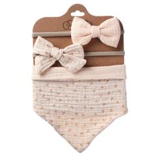 Asciugamano 3 in 1 per bambini che sbava, set di bavaglini impermeabili con fascia per capelli triangolare stampata su entrambi i lati in cotone, stile: DP069-7