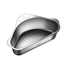 Kacheeg Filtrazione e Drenaggio per Residui Alimentari per Serbatoi, Lavello, Ripiano per Rifiuti, Stile: Triangolo Argento