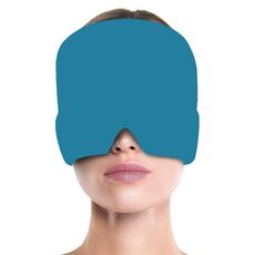 Gel Ice Hood Maschera per gli occhi rinfrescante Fascia per impacchi caldi e freddi per mal di testa, specifiche: doppio strato (blu)