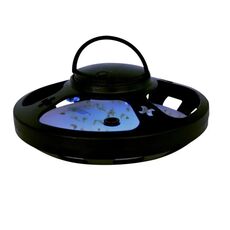 Trappola per pulci, zanzare, scarafaggi, casa con luce calda e viola (nero)