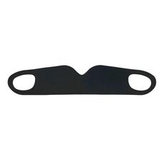 Maschera per gli occhi lavabile, elastica, traspirante, resistente, morbida, anti-affaticamento, adatta alla pelle, taglia: L (nero)