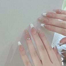 24 toppe rifinite con colla gelatina per unghie fatte a mano con glitter per unghie, colore: BY1146 (borsa degli attrezzi da indossare)