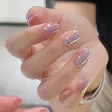 24 toppe rifinite con colla gelatina per unghie fatte a mano con glitter per unghie, colore: BY1131 (borsa degli attrezzi da indossare)