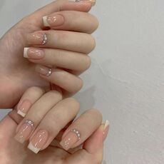 24 toppe rifinite con colla gelatina per unghie fatte a mano con glitter per unghie, colore: BY1087 (borsa degli attrezzi da indossare)