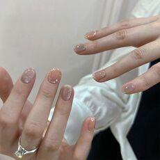 24 toppe rifinite con colla gelatina per unghie fatte a mano con glitter per unghie, colore: BY1078 (borsa degli attrezzi da indossare)