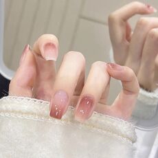 24 toppe rifinite con colla gelatina per unghie fatte a mano con glitter per unghie, colore: BS2025 (borsa degli attrezzi da indossare)