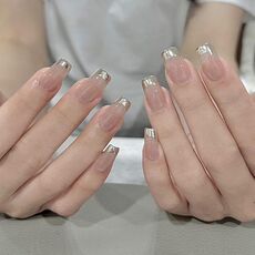 24 toppe rifinite con colla gelatina per unghie fatte a mano con glitter per unghie, colore: BS2034 (borsa degli attrezzi da indossare)
