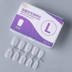 10 paia di compresse per manicure indossabili codificate smerigliate da 100 pezzi/scatola, forma: scala ultra corta L