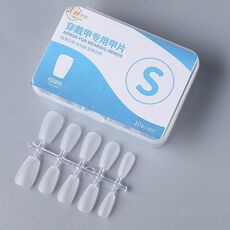 10 paia di compresse per manicure indossabili codificate smerigliate da 100 pezzi/scatola, forma: trapezio corto S