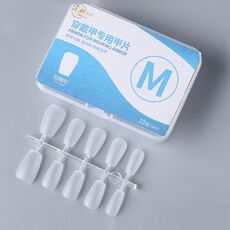 10 paia di compresse per manicure indossabili codificate smerigliate da 100 pezzi/scatola, forma: trapezio corto M