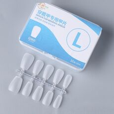 10 paia di compresse per manicure indossabili codificate smerigliate da 100 pezzi/scatola, forma: trapezio corto L