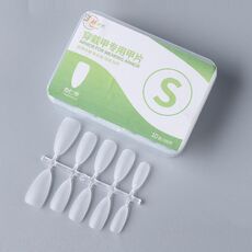 10 paia di compresse per manicure indossabili codificate smerigliate da 100 pezzi/scatola, forma: unghie a mandorla S