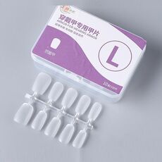10 paia di compresse per manicure indossabili codificate smerigliate da 100 pezzi/scatola, forma: Unghie da balletto L