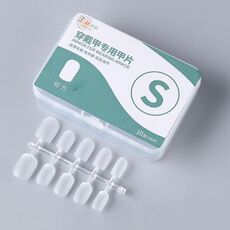 10 paia di compresse per manicure indossabili codificate smerigliate da 100 pezzi/scatola, forma: quadrata corta S