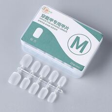 10 paia di compresse per manicure indossabili codificate smerigliate da 100 pezzi/scatola, forma: quadrata corta M