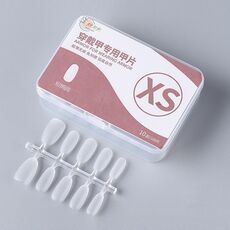 10 paia di compresse per manicure indossabili codificate smerigliate da 100 pezzi/scatola, forma: ellisse corta XS