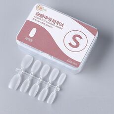 10 paia di compresse per manicure indossabili codificate smerigliate da 100 pezzi/scatola, forma: ellisse corta S
