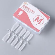 10 paia di compresse per manicure indossabili codificate smerigliate da 100 pezzi/scatola, forma: scala lunga M