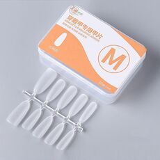 10 paia di compresse per manicure indossabili codificate smerigliate da 100 pezzi/scatola, forma: ellisse lunga M