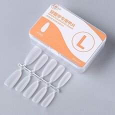 10 paia di compresse per manicure indossabili codificate smerigliate da 100 pezzi/scatola, forma: ellisse lunga L